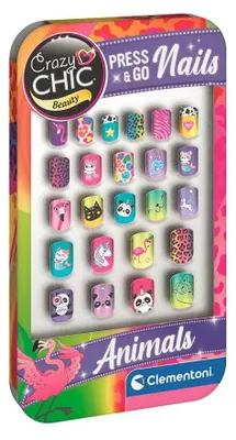 Produktbild von Clementoni Crazy Chic 18154, Nagel-Tattoo-Set für Kinder, 6 Jahr(e), Mehrfarbig