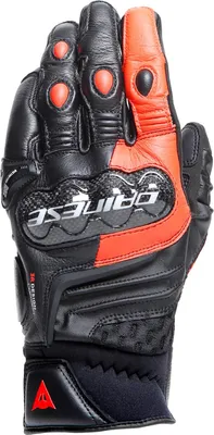 Produktbild von Dainese Carbon 4 Sporthandschuhe Kurz Schwarz / Fluo-Rot S