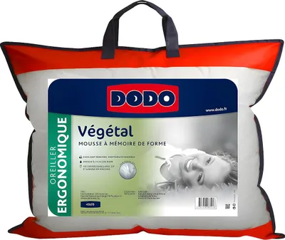 Produktbild von Ergonomisches Formgedächtniskissen DODO VEGETAL 45x70 cm