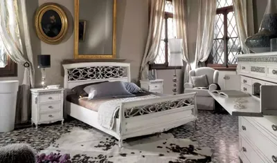 Produktbild von Luxus Schlafzimmer Möbel 3tlg. Set Bett 2x Nachttische Modernes Design