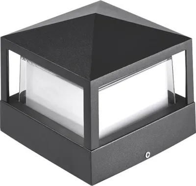 Produktbild von Mastleuchte 1 Stück, Aluminium Säulenleuchte Kaltweiß 6000 K, IP65 Wasserdicht Für Garten Eingang Und Villa