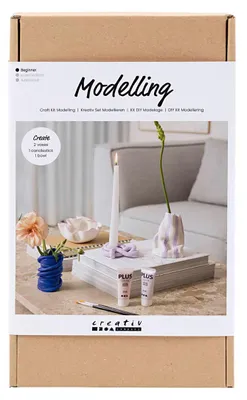 Immagine prodotto di Creativ Company set artigianale per modellare l'argilla vasi e vasetti set argilla