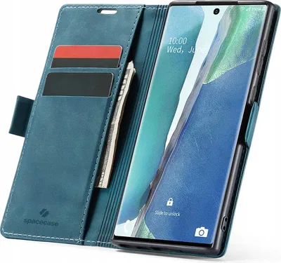Image de SPACECASE Etui portefeuille pour Galaxy Note 20 Bleu