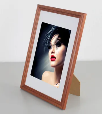 Produktbild von Artos Holz Bilderrahmen Acrylglas Plexi Lifestyle Foto Rahmen Collage Wanddeko Poster - Farbe: Braun | Format: 21x29,7 DIN A4