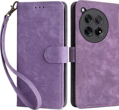 Produktbild von OnePlus 12 Hülle - Coverup Klapphülle mit Schlüsselband - Violett