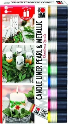 Produktbild von Marabu Kerzenmalfarbe Candle Liner "Christmas Spirits"
