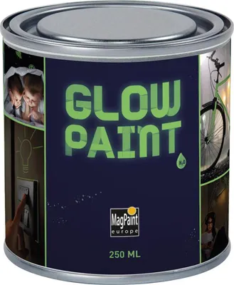 Produktbild von GlowPaint Leuchtfarbe (Glow - in - the - dark) x x - Innenbereich - GP02500BE