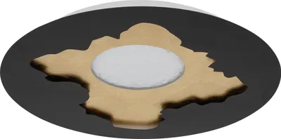 Produktbild von Globo Obscura LED Deckenleuchte 40W Neutralweiß Schwarz Matt, Metall Memoryfunktion Ø45cm 48485