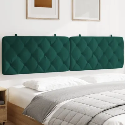 Produktbild von "Rabatt" Bettkopfteil modern - Kopfteil-Kissen - Dunkelgrün 200 cm Samt - Kopfteile CC17215