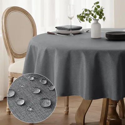 Obrázok produktu pre Kruhová obrus, 240 cm, vodeodolný a umývateľný
