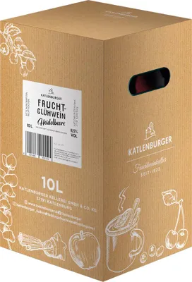 Katlenburger Fruchtglühwein Heidelbeere Geschmack Bag in Box 10 Liter