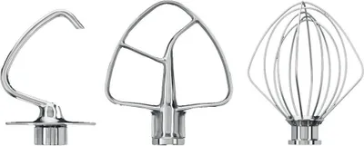 Immagine prodotto di Set di 3 miscelatori in acciaio inox KitchenAid per robot da cucina da 4,8 e 4,3 litri
