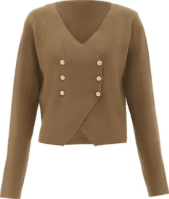 Produktbild von NAEMI damen strickjacke - coffee, XS/S