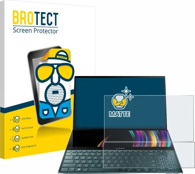 Produktbild von BROTECT Schutzfolie für ASUS ZenBook Duo UX481FL Displayschutz Displayschutzfolie Folie Matt Entspiegelungsfolie