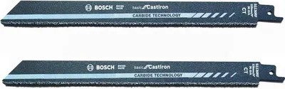 Produktbild von Bosch 2 608 650 969, Säbelsägeblatt, Mauerziegel, Eisenguss, Epoxid, Glasfaserverstärkter Kunststoff, Leitung, Wolframkarbid (TC), Schwarz, 17,5 cm, 22,5 cm