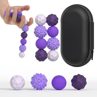 Produktbild von Magnetisches Fidget-Spielzeug-Set – 8 Stück – Magnetische Bälle – Anti-Stress-Bälle – Fidget-Spielzeuge für Erwachsene