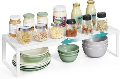 Produktbild von Ausziehbares Küchenregal – Schrankorganizer – Stahl – Breite 38-60 cm – Tragfähigkeit 21 kg