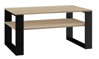 Produktbild von Beistelltisch Modern 1P 90x58x50 cm Sonoma / Schwarz