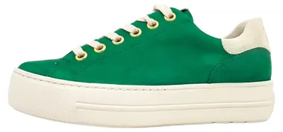 Immagine prodotto di Scarpe da ginnastica da donna Paul Green, modello stringato, colore verde, ideali per il tempo libero