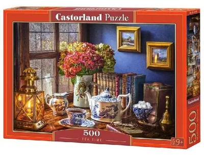 Produktbild von Castorland 500-teiliges Puzzle, Teezeit, klassisches Interieur, altmodische Möbel, Öllampe, schöne Vase, Puzzles für Erwachsene, Castorland B-53070