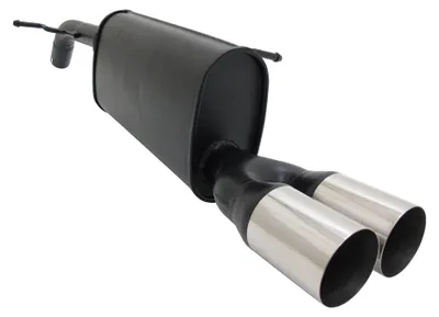 Image de Echappement sport Novus pour Peugeot 207 2x76mm RL-Design silencieux arrière avec ABE