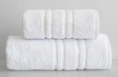Image de Serviette de toilette, serviette de bain, coton, style minimaliste, Ivo 50 x 90 cm, blanc