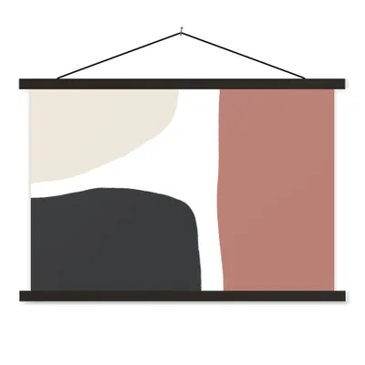 Produktbild von MuchoWow® Textilposter Pastell - Abstrakt - Design 150x100 cm mit schwarzem Rahmen - Schlafzimmer