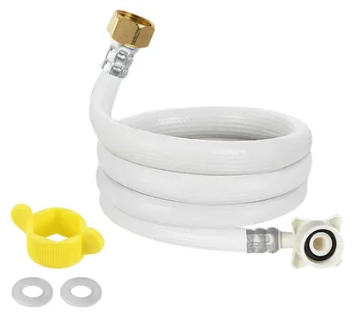 Waschmaschinen-Zulaufschlauch PVC 1,5 m, 3/4" & 1/2" Anschluss