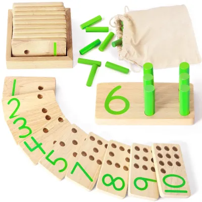 Produktbild von Montessori Bildungs-Holzzählstäbe für Kleinkinder