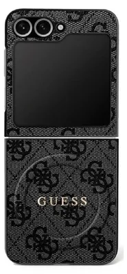 Image de GUESS étui pour SAMSUNG Z Flip7 compatible avec MagSafe GUHMZF7P4MSEGCK (Magnetic 4GPolyuréthaneW/ Classic) black