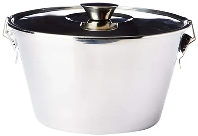 Puddingschale mit Deckel, Edelstahl, 20 cm, 2,6 L