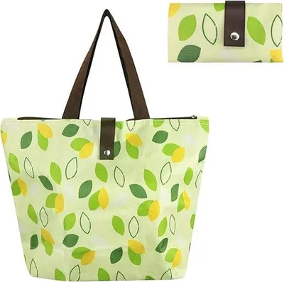 Produktbild von Opvouwbare Einkaufstasche - Ausgefaltet 45×36×12 cm - Oxfordstof - Opvougbare Einkaufstasche - Reisebeutel - Leichtgewicht und tragbar - Universal