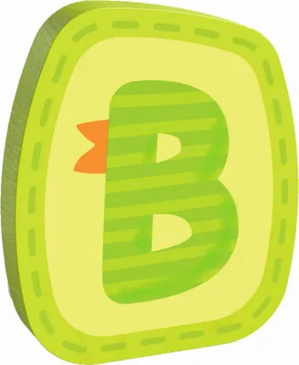 Produktbild von Haba Holzbuchstaben : Buchstabe B Buchstaben Sortierung: Buchstabe B