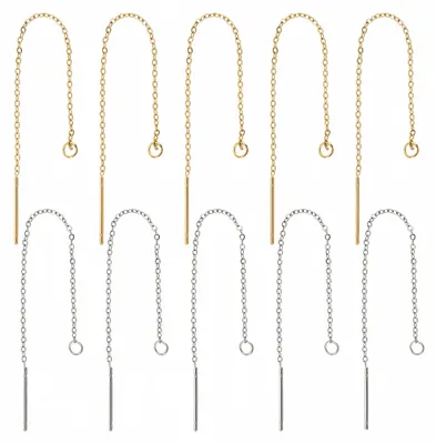 Ohrdraht-Set 40 Stück, 2 Farben, 90 mm, Edelstahl, 0,8 mm Stift