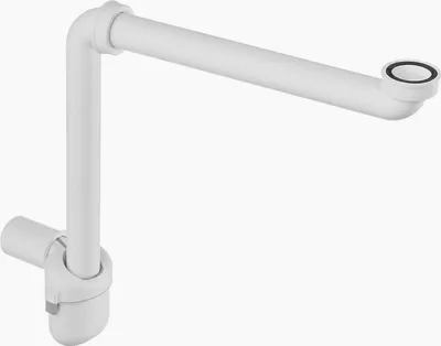 Produktbild von Laufen Raumspar Möbelsiphon DN32 H8942500000001 weiß Kunststoff für Waschbecken 1 1/4"