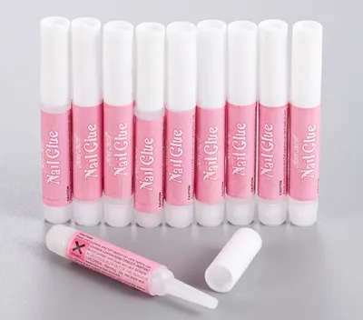 Produktbild von 10x Nagelkleber Stifte künstliche Fingernägel Nail Glue Nagelleim 10 Stück