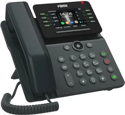 Obrázok produktu pre Fanvil V63, IP telefón, Čierna, Káblový handset, Stôl / stena, 6 riadky, 1000 položky