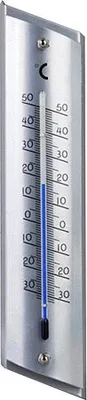 Image de Thermometre Strend Pro TM-181 Steel, extérieur, pour fenetre, 230x50x15 mm, en aluminium