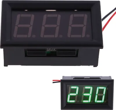 Zdjęcie produktu dla 0.56-calowy cyfrowy woltomierz panelowy LED Dwuprzewodowy woltomierz DC Tester napięcia 70-500V