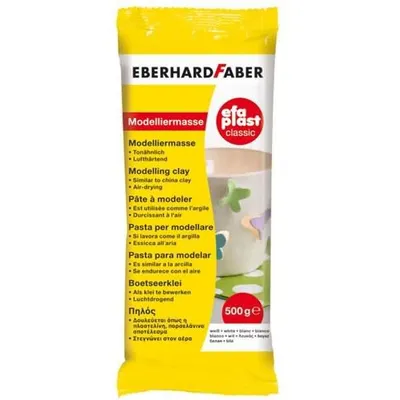 Produktbild von Eberhard Faber 570301, Modellierton, Weiß, Kind, 500 g, 1 Stück(e)