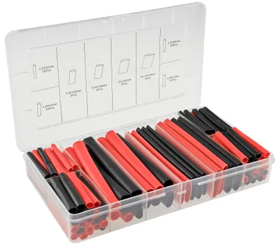 Image de Assortiment de gaines thermorétractables, 142 pièces