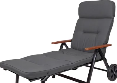 Produktbild von Auflage Rollliege Alicante 2328 dunkelgrau 200x60x9cm wasserabweisend lichtecht Olefin KETTtex