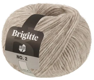 Produktbild von Lana Grossa BRIGITTE NO. 2 Wolle 50 g 140 m Alpaka Baumwolle Strickgarn Farbe 015 - Beige