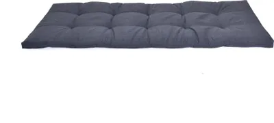 Obrázok produktu pre Tmavosivý vankúš so šírkou 5 cm na lavičku alebo hojdačku.