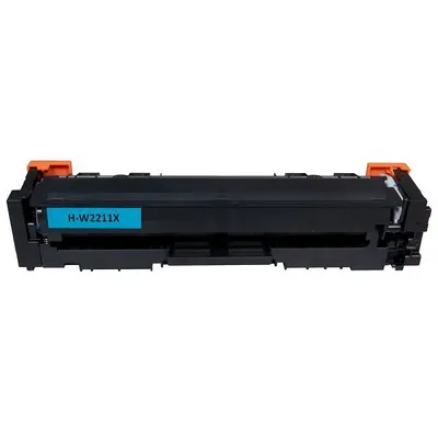 Produktbild von Kompatible XL-Tonerkartusche W2211X - 207X Cyan für HP Color Laserjet Pro  M255 dw, MFP M282 nw, M283 cdw, M283 fdw