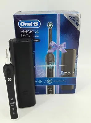 Produktbild von Oral-B Zahnbürste CrossAction Smart 4 4500 Handgriff Schwarz Innovativ