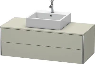 Produktbild von Waschtischunterbau XSQUARE 400x1200x548mm taupe seidenmatt 400 x 1200 x 548 mm taupe seidenmatt