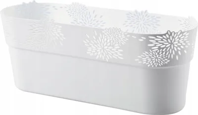 Immagine prodotto di Coprivaso ovale Aster bianco 32 cm