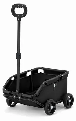 Immagine prodotto di Passeggino per cani - Pieghevole a 4 ruote - Maniglia regolabile - Rivestimento lavabile - Per animali domestici fino a 4 kg - Nero