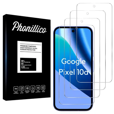 Produktbild von Kameraschutz für Google Pixel 10a [2 Stück] Kamera Schutzfolie Durchsichtiges gehärtetes Glas Folie Rückseite Linse Kratzschutzfolie Linsenschutz Phonillico